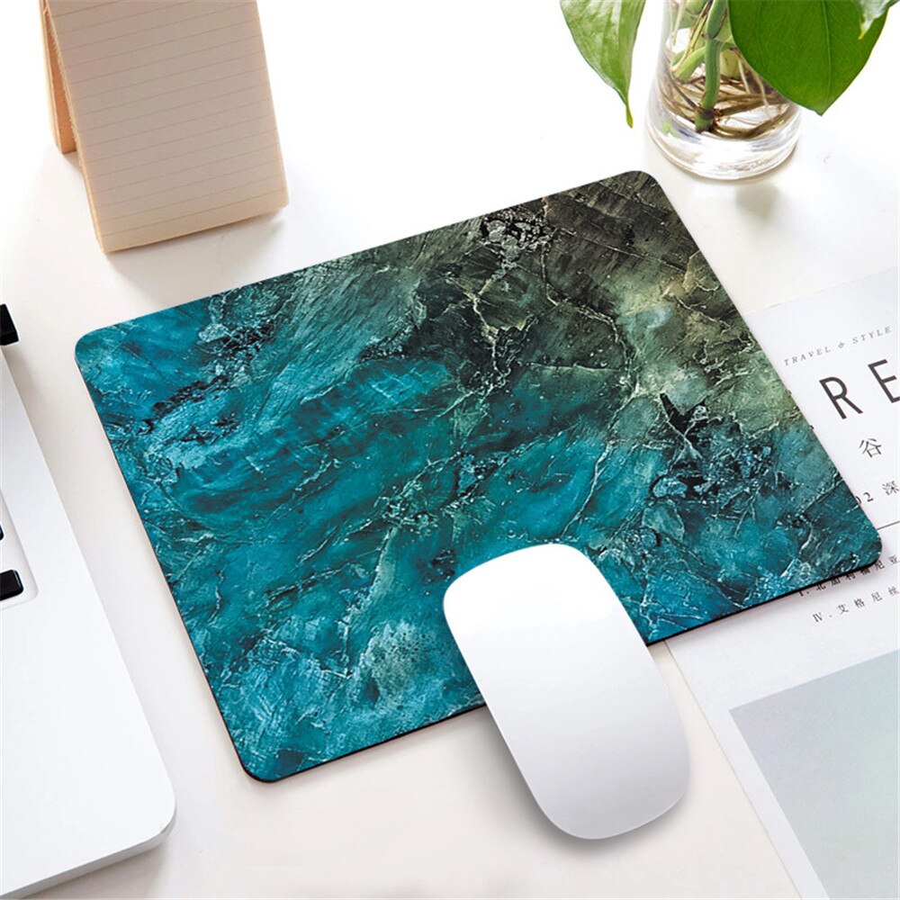 Marmor Nordic Stil Kleine Maus Pad Computer Laptop Mousepad Rechteck Nicht-slip Gummi Basis Deskpad Tisch Matte Schreibtisch Zubehör