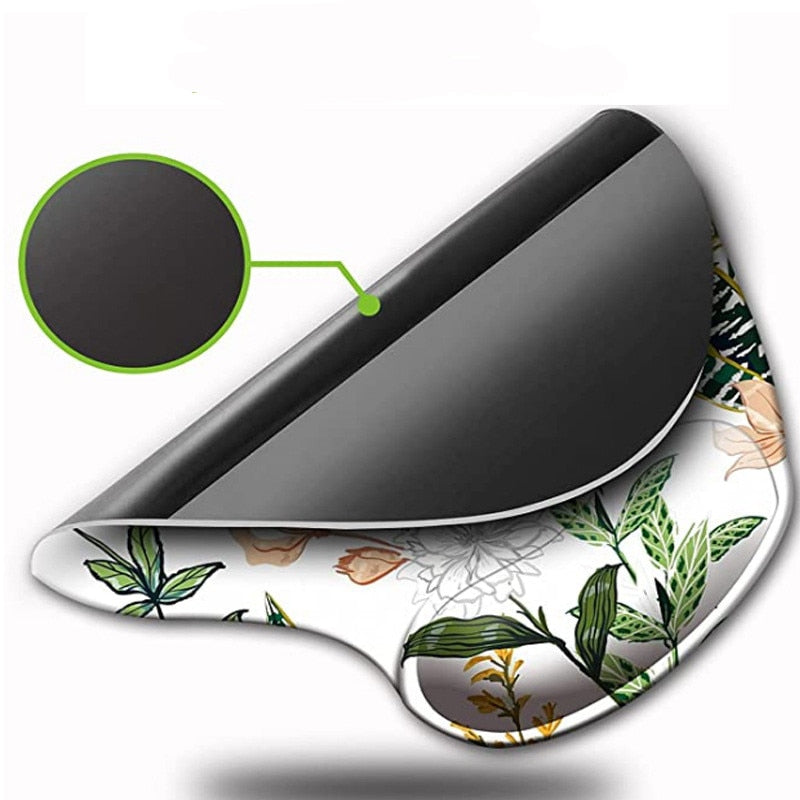 Ergonomische Maus Pad mit Handgelenk Rest Silikon Non-slip Deskpad Handgelenk Unterstützung Unter Hand Büro Computer Mousepad Schreibtisch Matte