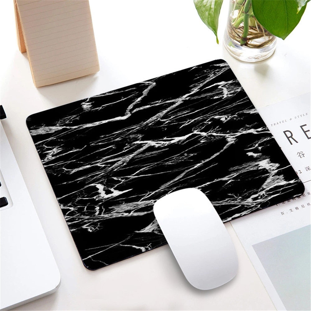 Marmor Nordic Stil Kleine Maus Pad Computer Laptop Mousepad Rechteck Nicht-slip Gummi Basis Deskpad Tisch Matte Schreibtisch Zubehör
