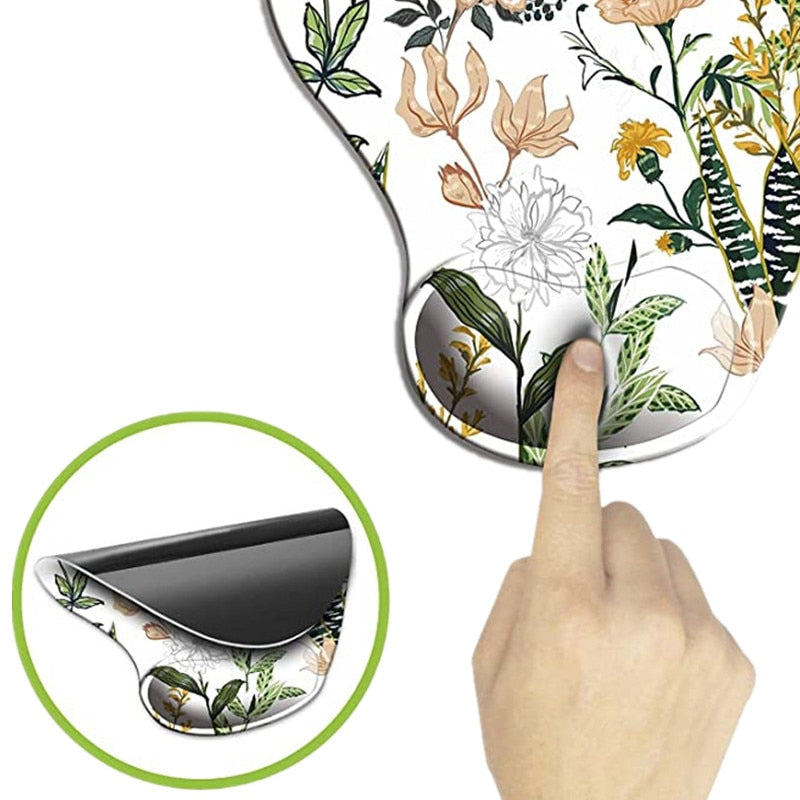 Ergonomische Maus Pad mit Handgelenk Rest Silikon Non-slip Deskpad Handgelenk Unterstützung Unter Hand Büro Computer Mousepad Schreibtisch Matte