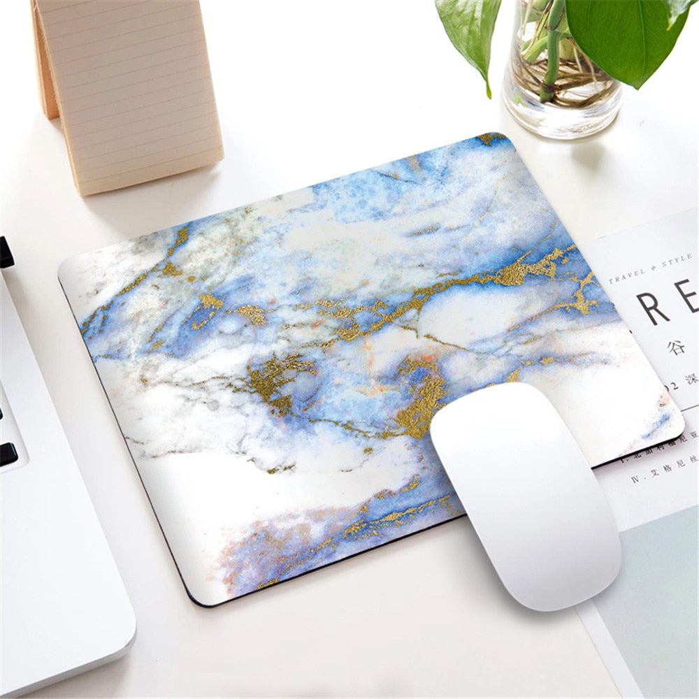 Marmor Nordic Stil Kleine Maus Pad Computer Laptop Mousepad Rechteck Nicht-slip Gummi Basis Deskpad Tisch Matte Schreibtisch Zubehör