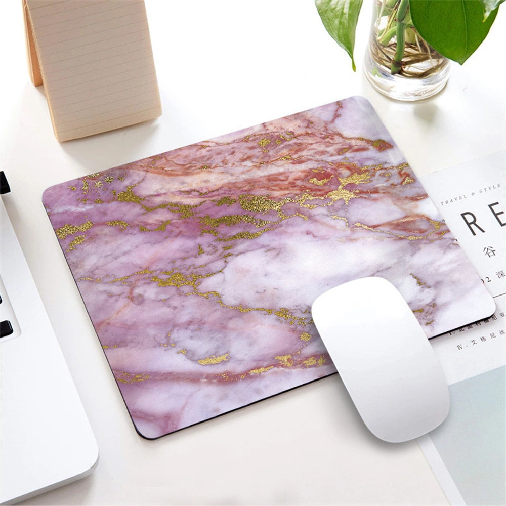 Marmor Nordic Stil Kleine Maus Pad Computer Laptop Mousepad Rechteck Nicht-slip Gummi Basis Deskpad Tisch Matte Schreibtisch Zubehör