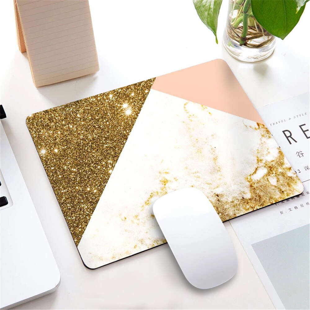 Marmor Nordic Stil Kleine Maus Pad Computer Laptop Mousepad Rechteck Nicht-slip Gummi Basis Deskpad Tisch Matte Schreibtisch Zubehör