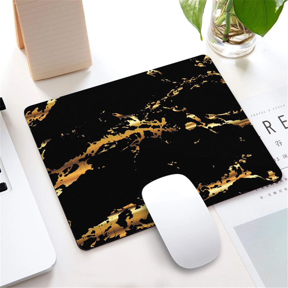 Marmor Nordic Stil Kleine Maus Pad Computer Laptop Mousepad Rechteck Nicht-slip Gummi Basis Deskpad Tisch Matte Schreibtisch Zubehör