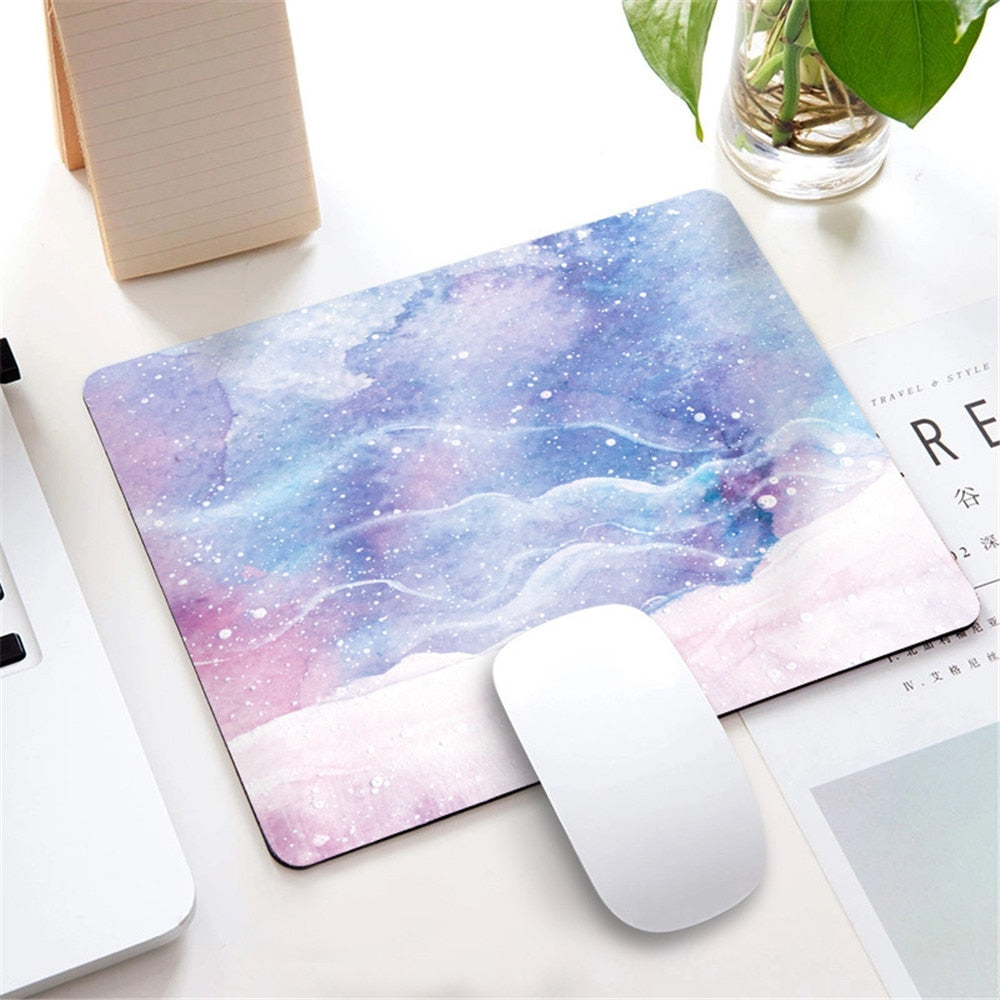 Marmor Nordic Stil Kleine Maus Pad Computer Laptop Mousepad Rechteck Nicht-slip Gummi Basis Deskpad Tisch Matte Schreibtisch Zubehör
