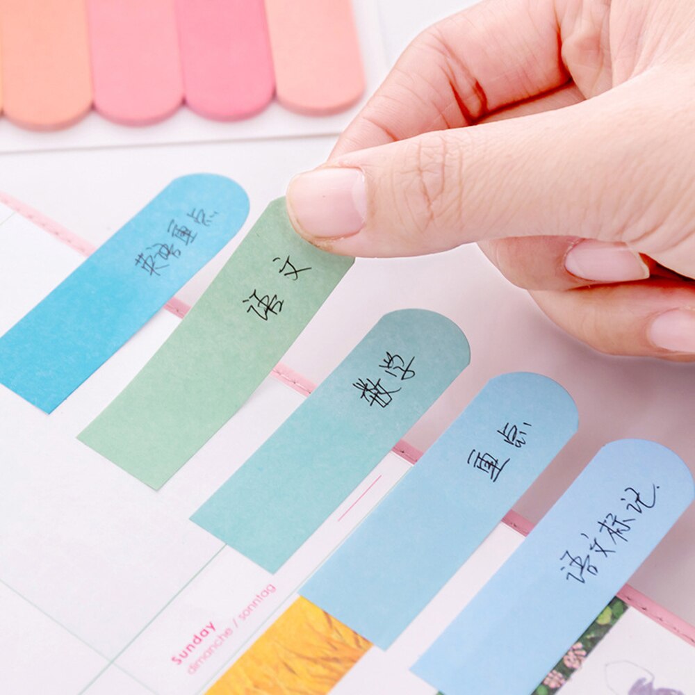 120 Pages Multicolor Memo Pad Index Notes Handbook Bookmark Label Planner Stickers Notepads Office School Supplies
