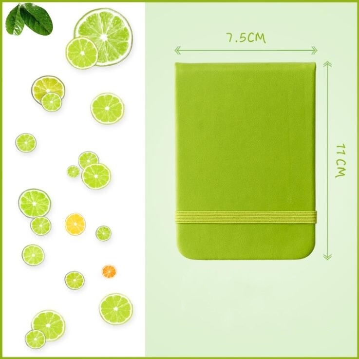 96 Sheets A7 Mini Pocket Fruit Color Notebook Journals Monthly Weekly Daily Planner Study Work To Do Memo Pads Agenda Stationery