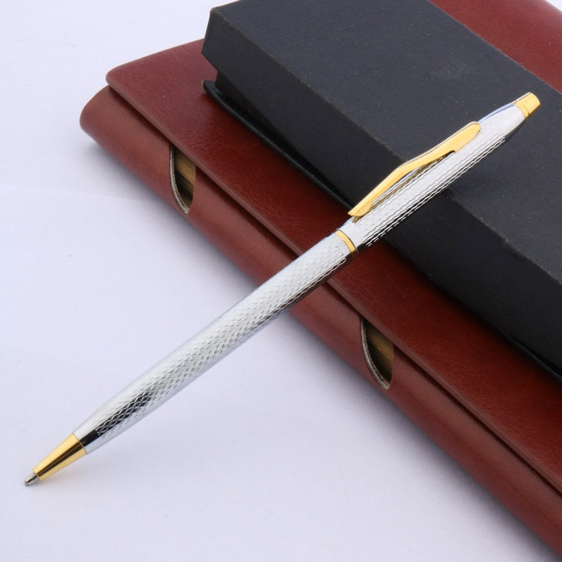 luxury high quality Twist Wave pattern drawing ink METAL Ballpoint Pen Stationery Office school supplies new