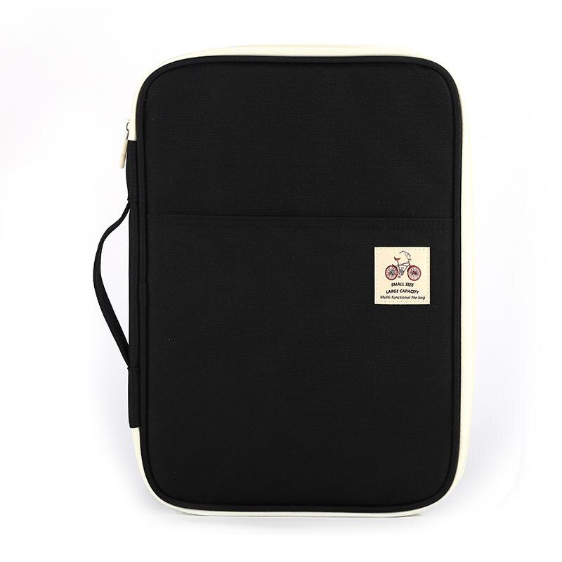 Jonvon Satone Multi Function A4 File Bag Portable Zipper Desk Accessories Office Supplies Organizador Escritorio Desk Organizer