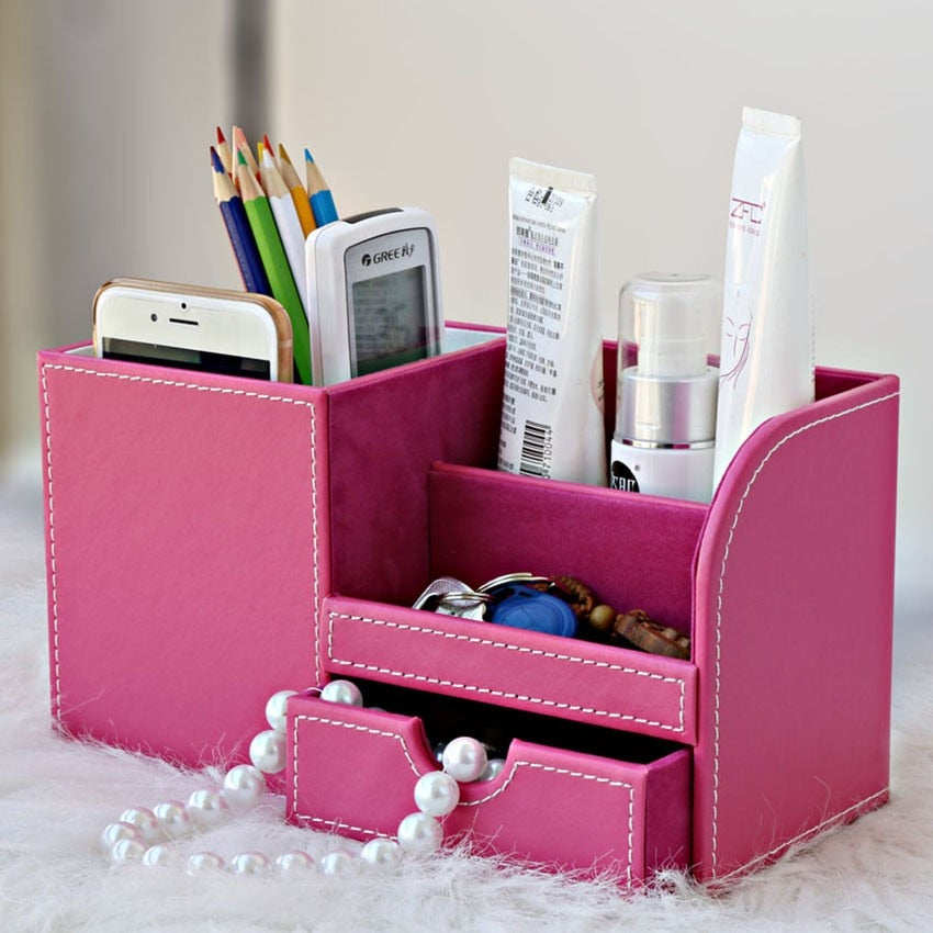 Multi-Functional Desk Organizer Stationery Holder Pencil Stand Pen Holder Organizer for Office Accessories Supplies Storage Box