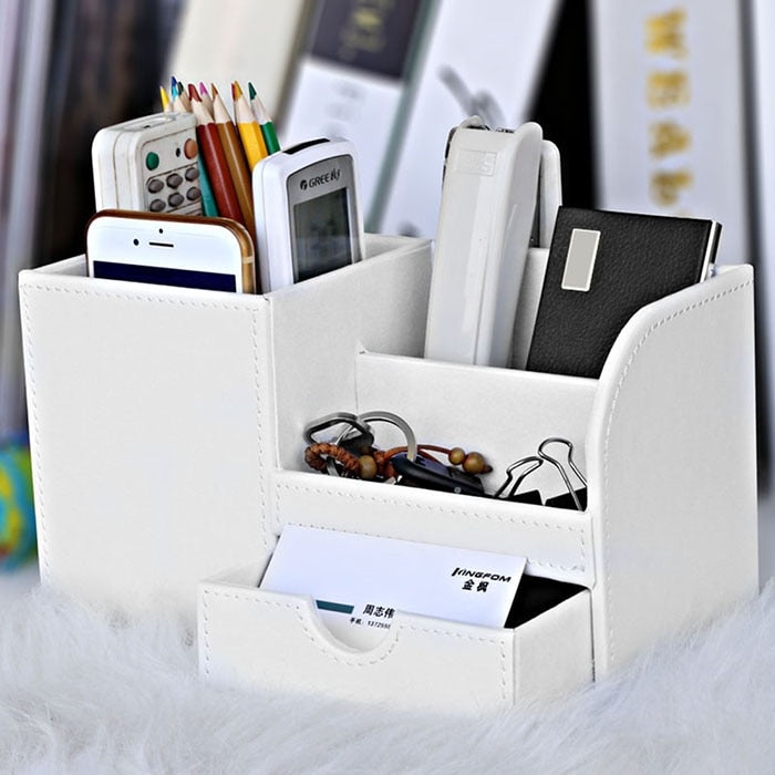Multi-Functional Desk Organizer Stationery Holder Pencil Stand Pen Holder Organizer for Office Accessories Supplies Storage Box