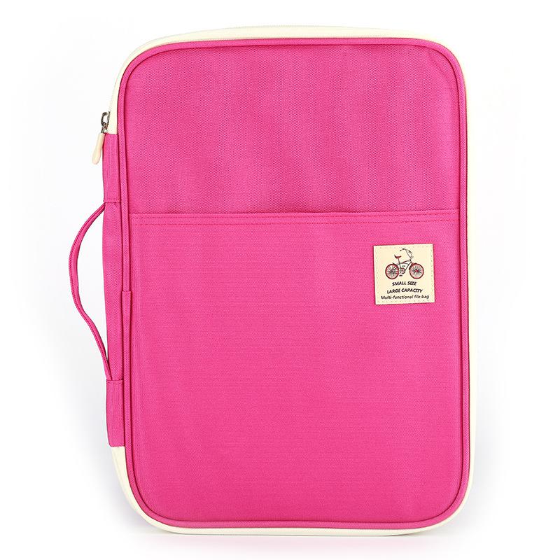 Jonvon Satone Multi Function A4 File Bag Portable Zipper Desk Accessories Office Supplies Organizador Escritorio Desk Organizer