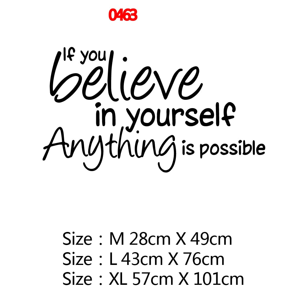Motivational Large Office Quotes Phrase Vinyl Wall Sticker Decals For Living Room Bedroom Classroom Office Wallpaper Decoration