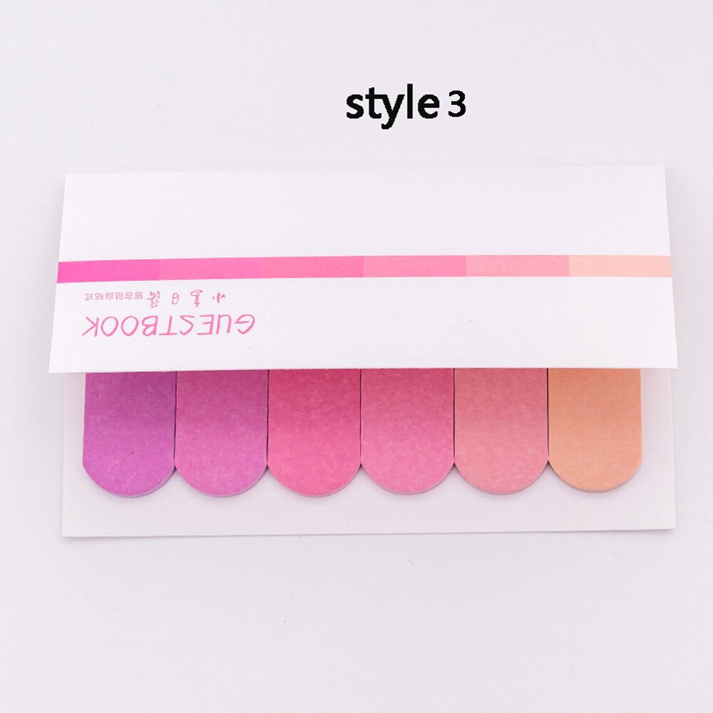 120 Pages Multicolor Memo Pad Index Notes Handbook Bookmark Label Planner Stickers Notepads Office School Supplies