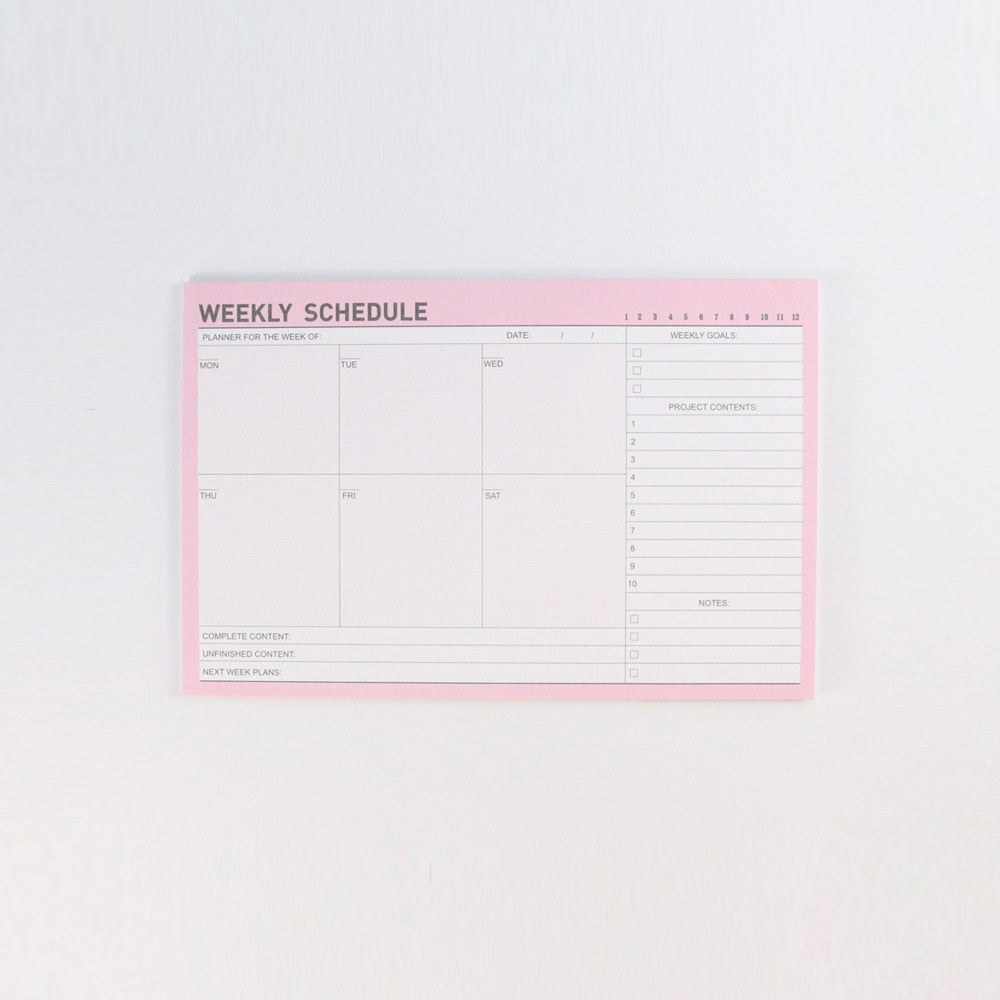 Domikee new cute student desk 2021 year time organizer pad stationery,candy monthly weekly daily planner list memo pad/note pad