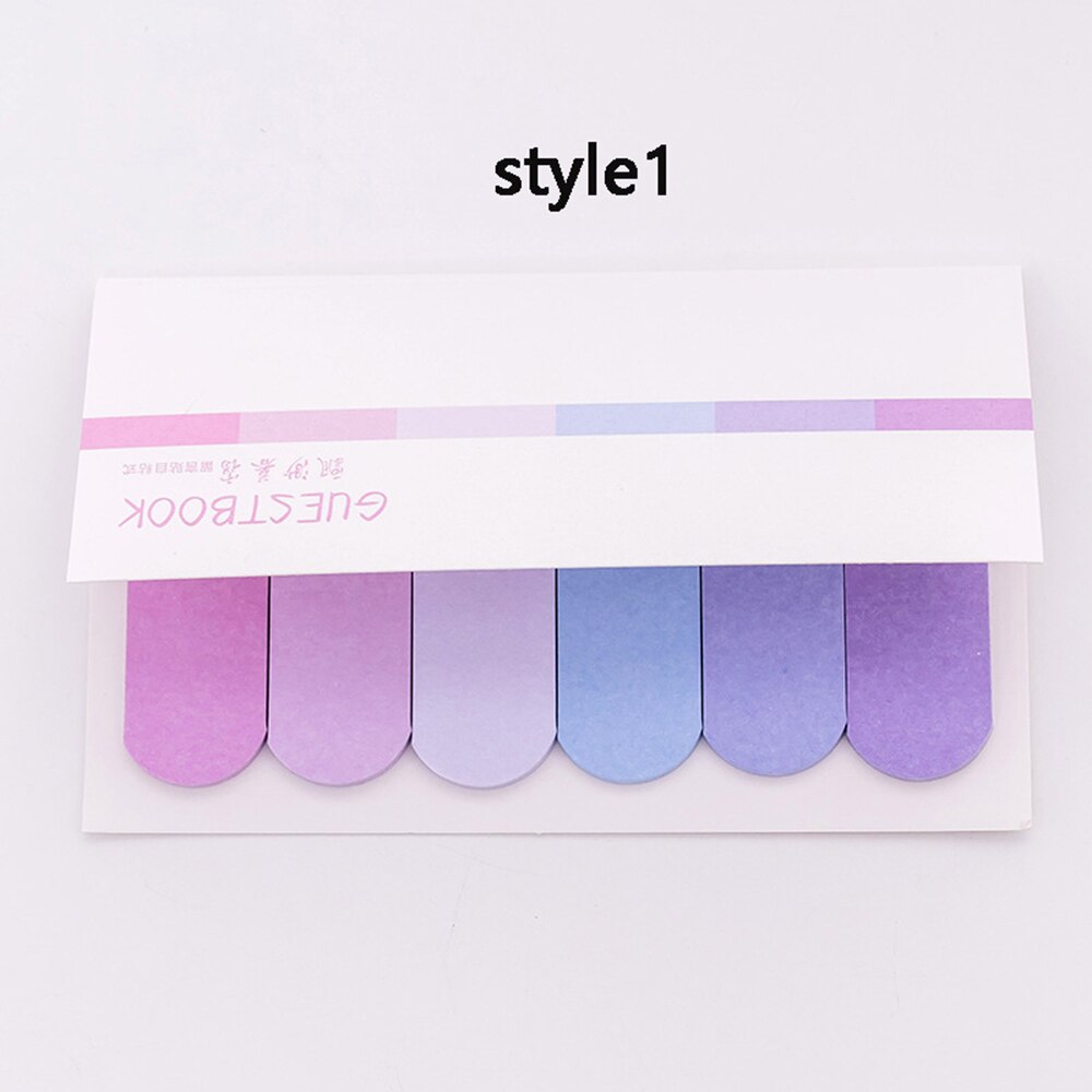 120 Pages Multicolor Memo Pad Index Notes Handbook Bookmark Label Planner Stickers Notepads Office School Supplies