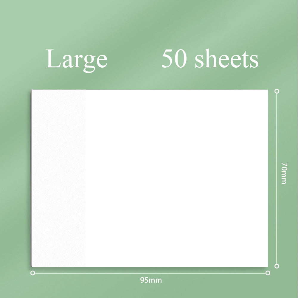 50sheets Transparent Posted it Sticky Note Pads Notepads Posits Papeleria Journal School Stationery Office Supplies