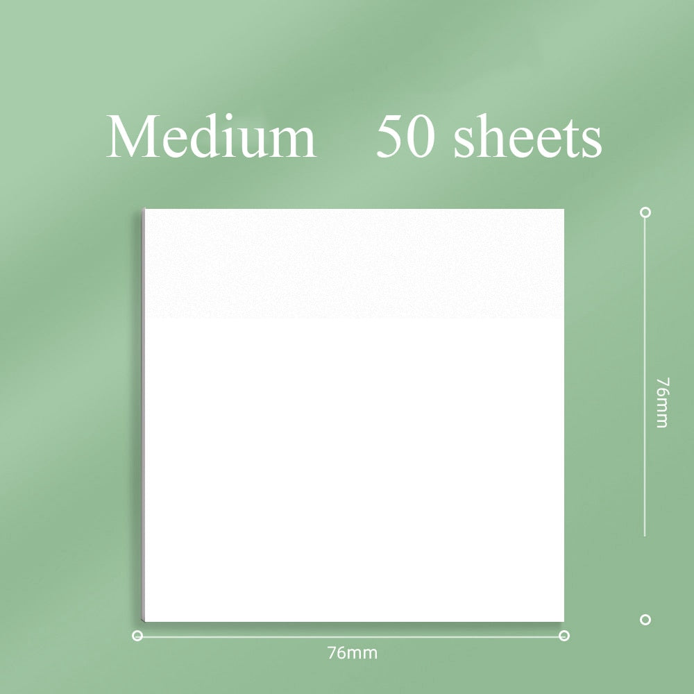 50sheets Transparent Posted it Sticky Note Pads Notepads Posits Papeleria Journal School Stationery Office Supplies