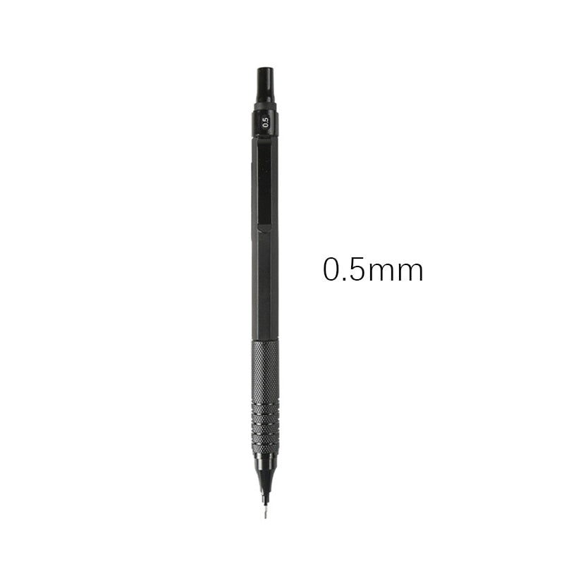 1Pc Mechanical Pencil 0.3/0.5/0.7/2.0mm Low Center of Gravity Metal Drawing Special Pencil Office School Writing Art Supplies
