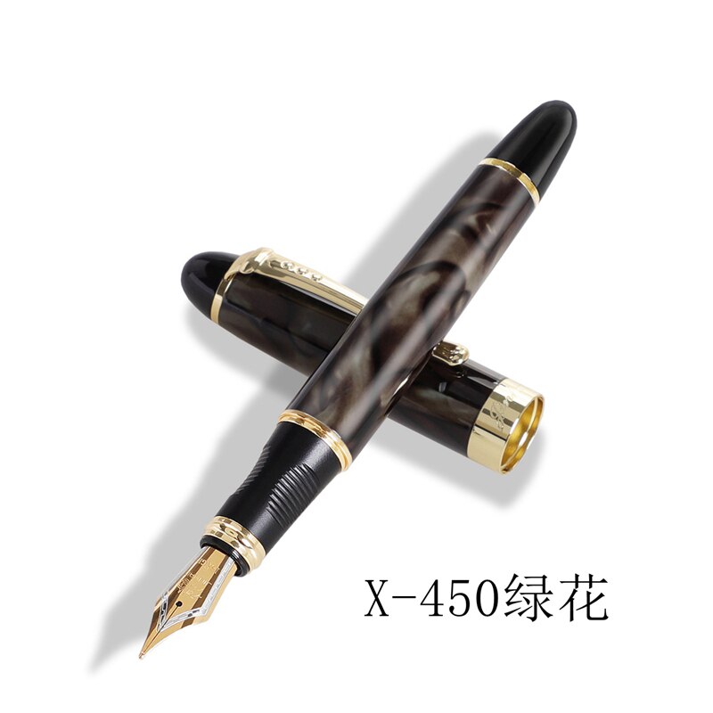 Jinhao X450 Fountain Pens Fine Nib 0.7mm Gold Clip Metal Inking Pens for Student School Office Supplies Writing Stationery