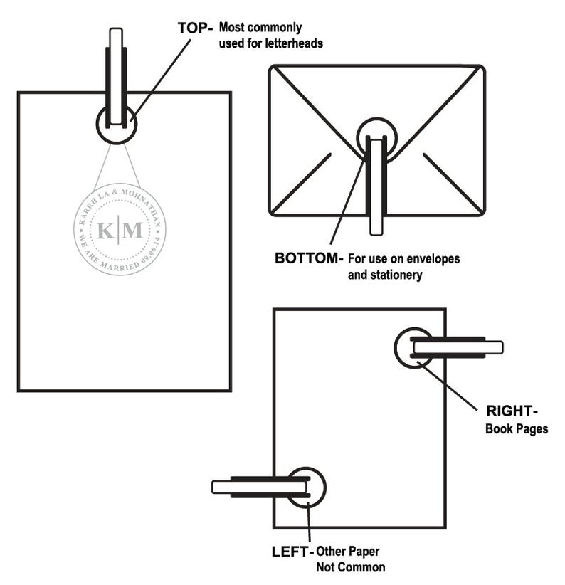 LOGO Design Custom Embossing Seals /Logo Design Notary Embossing Seals Wedding Custom Stamp Diameter less than 40mm both can do