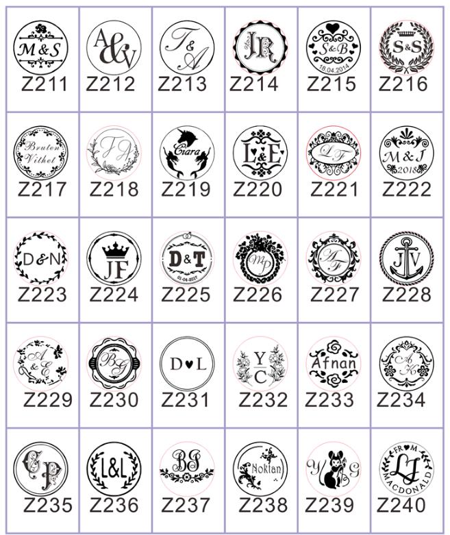 Custom LOGO for embosser stamp / double letter /Wedding Design Notary Embossing Seals Custom Stamp Diameter /custom your design