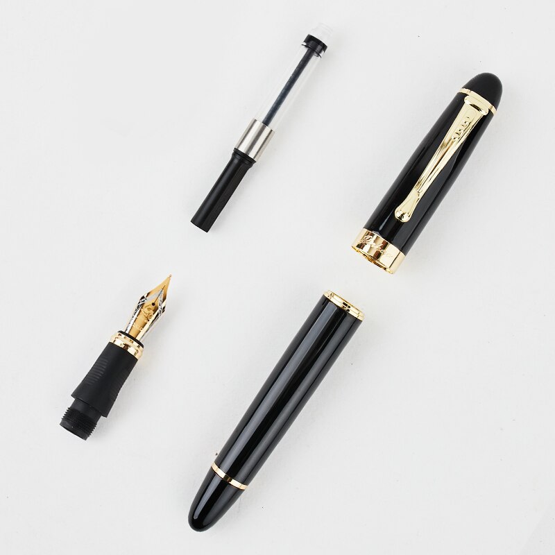 Jinhao X450 Fountain Pens Fine Nib 0.7mm Gold Clip Metal Inking Pens for Student School Office Supplies Writing Stationery
