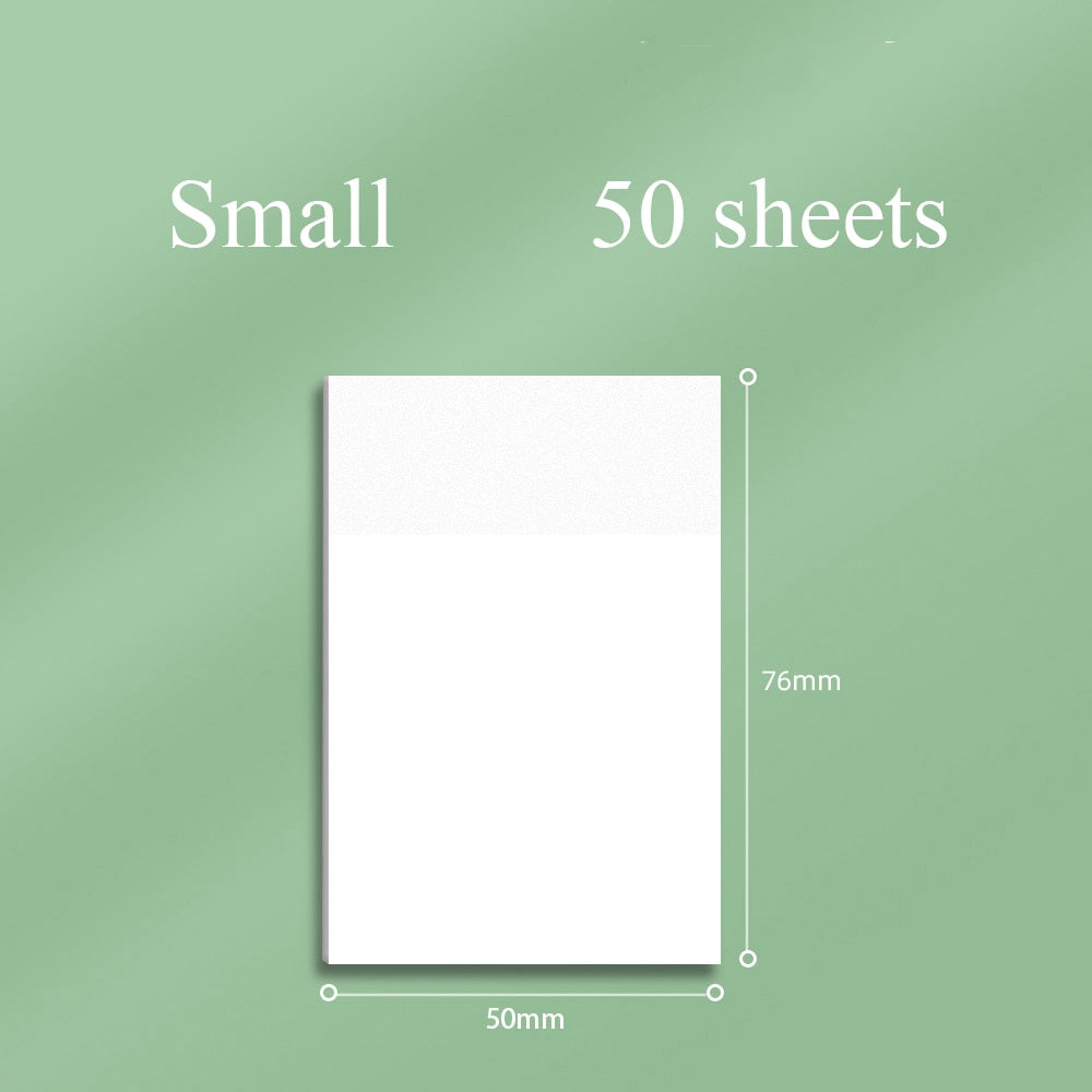 50sheets Transparent Posted it Sticky Note Pads Notepads Posits Papeleria Journal School Stationery Office Supplies