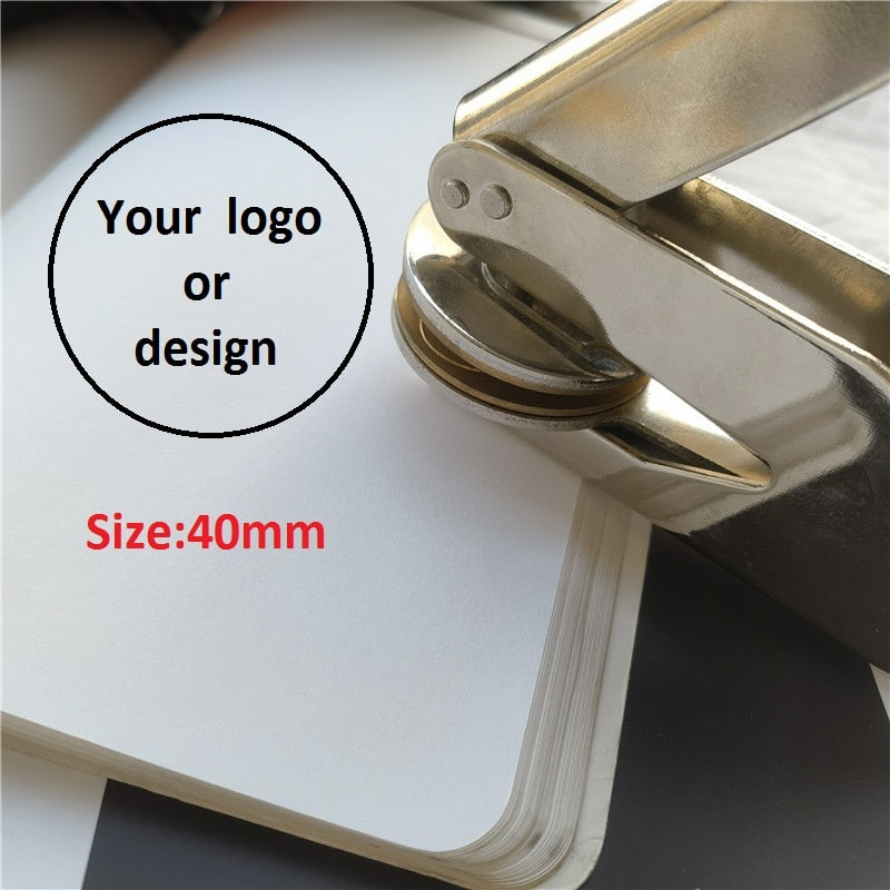 LOGO Design Custom Embossing Seals /Logo Design Notary Embossing Seals Custom Stamp Diameter less than 40mm both can do