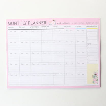 Domikee new cute student desk 2021 year time organizer pad stationery,candy monthly weekly daily planner list memo pad/note pad
