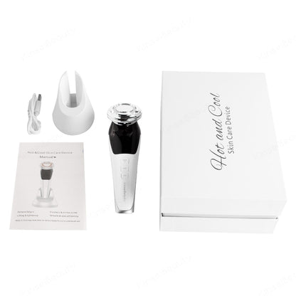 EMS Facial Massager LED light therapy Sonic Vibration Wrinkle Removal Skin Tightening Hot Cool Treatment Skin Care Beauty Device
