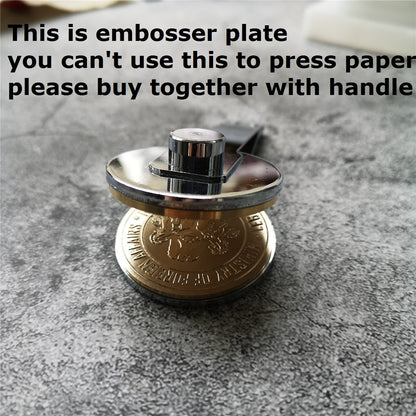 LOGO Design Custom Embossing Seals /Logo Design Notary Embossing Seals Custom Stamp Diameter less than 40mm both can do