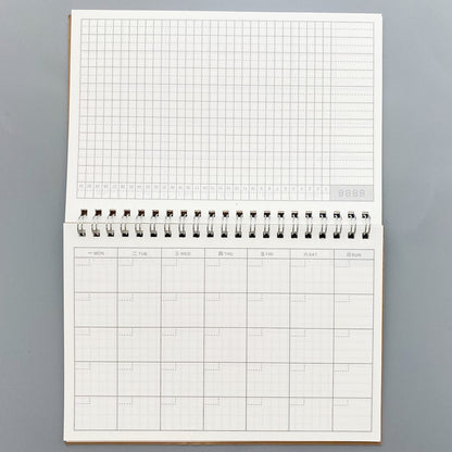 Creative Notebooks Agendas Diary Weekly Monthly Planner For Students Spiral Organizer Book Kraft Schedule Paper Office Supplies