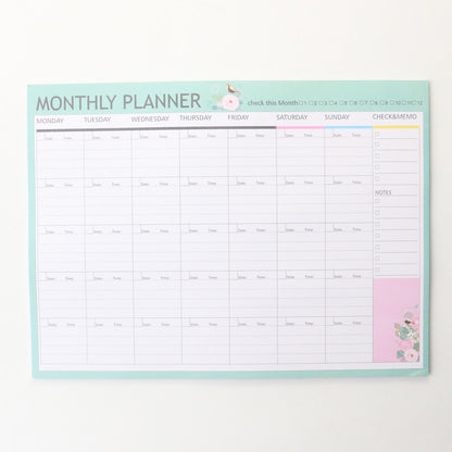 Domikee new cute student desk 2021 year time organizer pad stationery,candy monthly weekly daily planner list memo pad/note pad