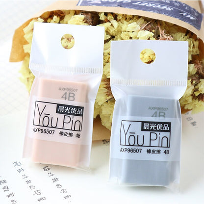 M&G 4pcs Premium Soft Color Eraser Kawaii Rubber Erasers Mini pencil eraser gum set for school office supplies rubbers