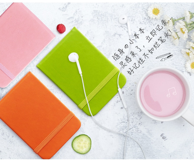 96 Sheets A7 Mini Pocket Fruit Color Notebook Journals Monthly Weekly Daily Planner Study Work To Do Memo Pads Agenda Stationery