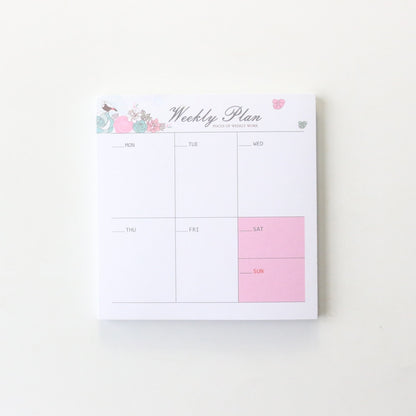 Domikee new cute student desk 2021 year time organizer pad stationery,candy monthly weekly daily planner list memo pad/note pad