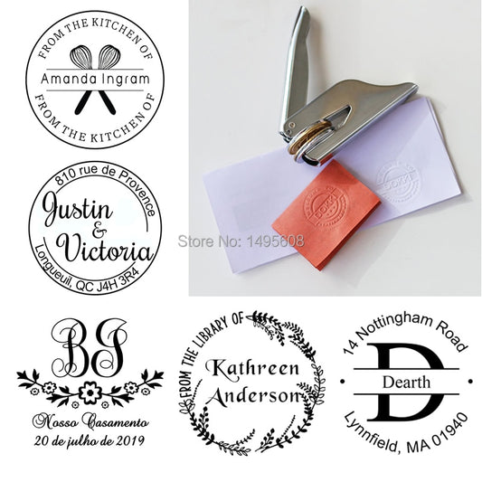 Custom Embosser stamp ,Free-shipping Notary Pocket Embosser SeaL stamp , library stamp,book embosser, hand-held embosser