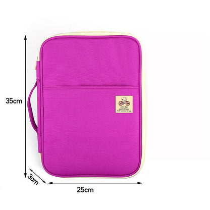 Jonvon Satone Multi Function A4 File Bag Portable Zipper Desk Accessories Office Supplies Organizador Escritorio Desk Organizer