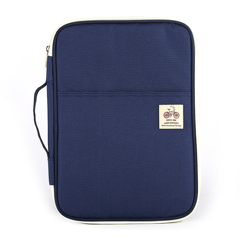Jonvon Satone Multi Function A4 File Bag Portable Zipper Desk Accessories Office Supplies Organizador Escritorio Desk Organizer