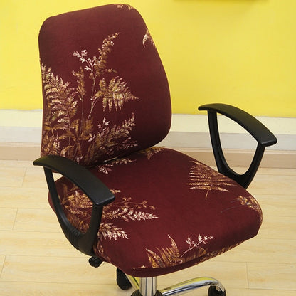 Office Stretch Chair Covers Anti-dirty Rotating Computer Seat Chair Cover Removable Slipcovers For Office Seat Chairs 2pcs/set