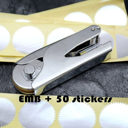 Custom Embosser stamp ,Free-shipping Notary Pocket Embosser SeaL stamp , library stamp,book embosser, hand-held embosser