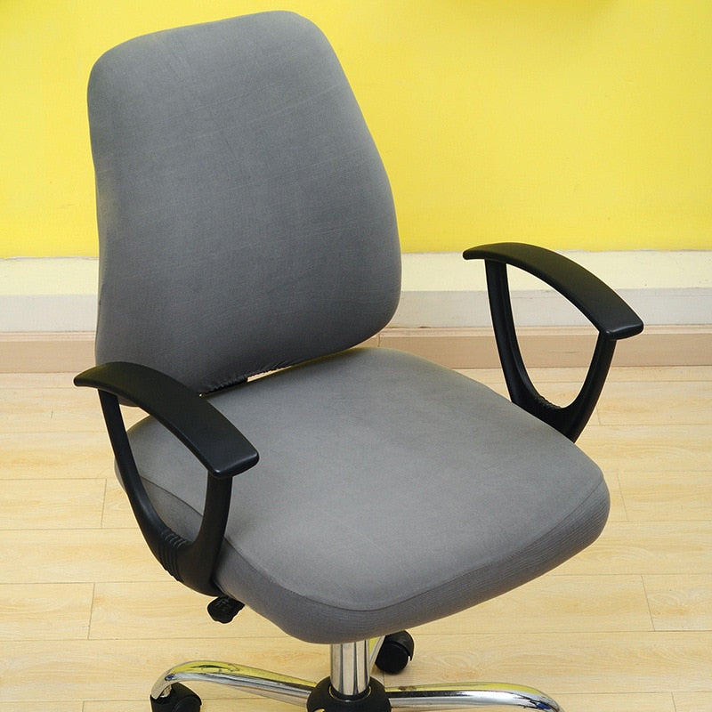 Office Stretch Chair Covers Anti-dirty Rotating Computer Seat Chair Cover Removable Slipcovers For Office Seat Chairs 2pcs/set