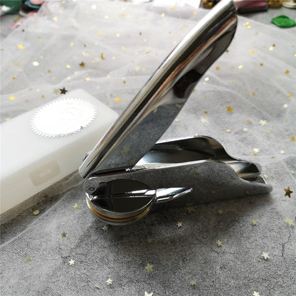 Custom Wedding TWO Initials emboss stamp LOGO Design Personalize Embossing Seals Logo Design Notary Embossing Seals Custom Stamp