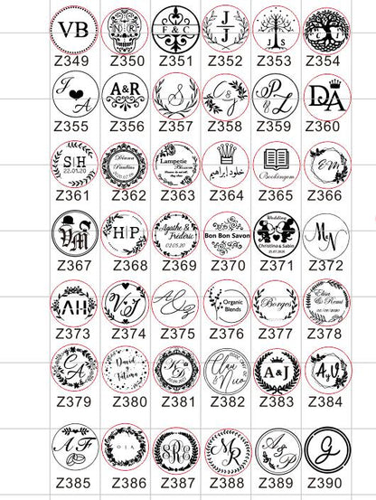 Custom Wedding TWO Initials emboss stamp LOGO Design Personalize Embossing Seals Logo Design Notary Embossing Seals Custom Stamp