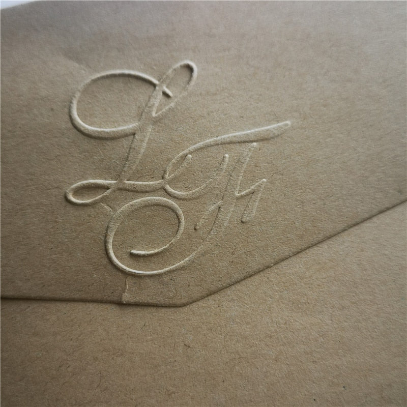 Custom Wedding TWO Initials emboss stamp LOGO Design Personalize Embossing Seals Logo Design Notary Embossing Seals Custom Stamp