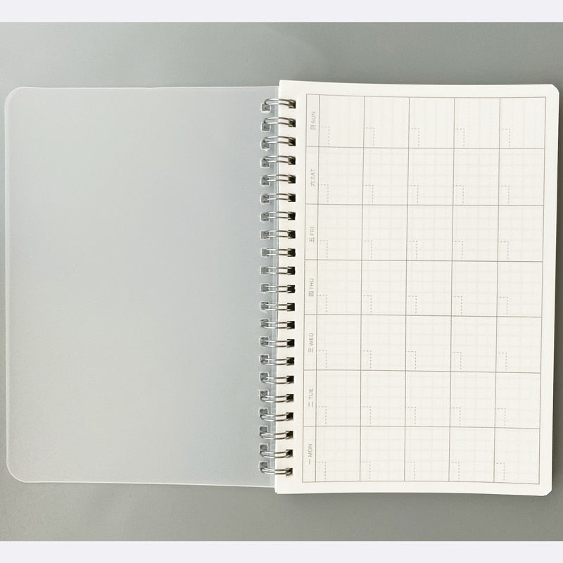 Creative Notebooks Agendas Diary Weekly Monthly Planner For Students Spiral Organizer Book Kraft Schedule Paper Office Supplies