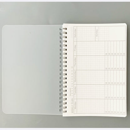 Creative Notebooks Agendas Diary Weekly Monthly Planner For Students Spiral Organizer Book Kraft Schedule Paper Office Supplies