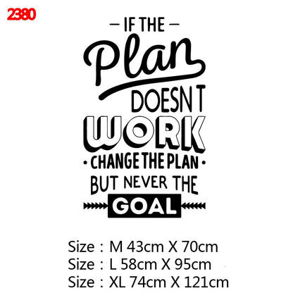 Motivational Large Office Quotes Phrase Vinyl Wall Sticker Decals For Living Room Bedroom Classroom Office Wallpaper Decoration