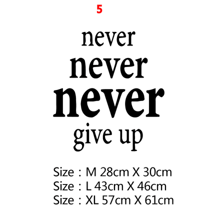 Motivational Large Office Quotes Phrase Vinyl Wall Sticker Decals For Living Room Bedroom Classroom Office Wallpaper Decoration